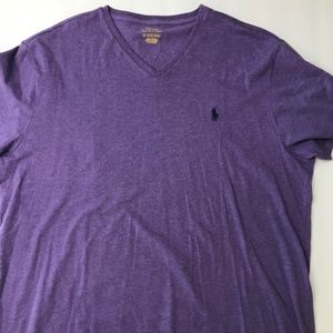 Purple V Neck Polo Ralph Lauren T-Shirt